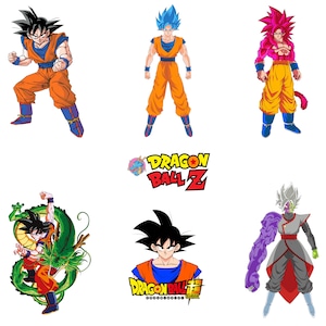 Anime Fighter Warriors SVG-bundel | 42 bestanden – Helden met stekelig haar, vechtsportpersonages PNG + SVG | Direct te downloaden voor Cricut