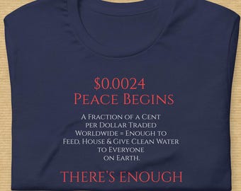 Believe There's Enough .0024 = Peace Unisex T- Shirt