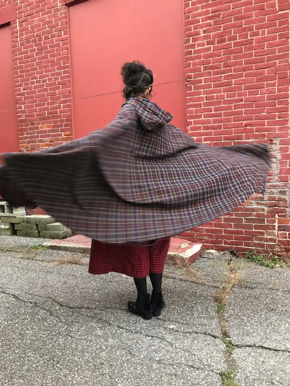 Incredible rare Handmade plaid 1940s vintage flan… - image 6