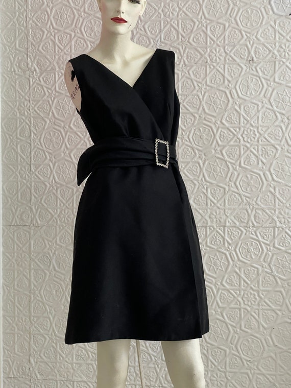 1960s-1970s Little Black Dress-true vintage-rhine… - image 1