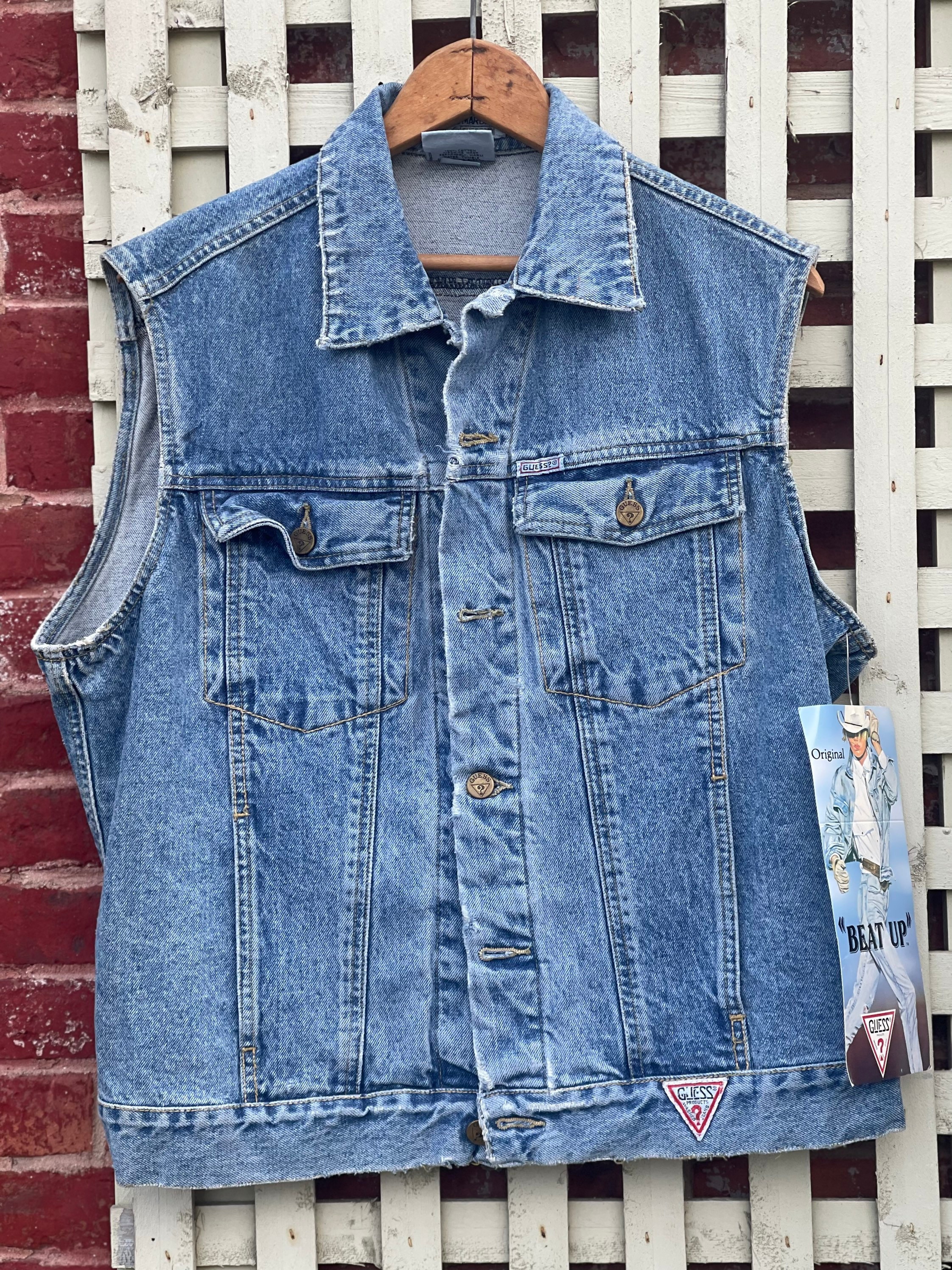 Vintage 1980s Denim Guess Beat-up Blue Jean Distressed NOS - Etsy