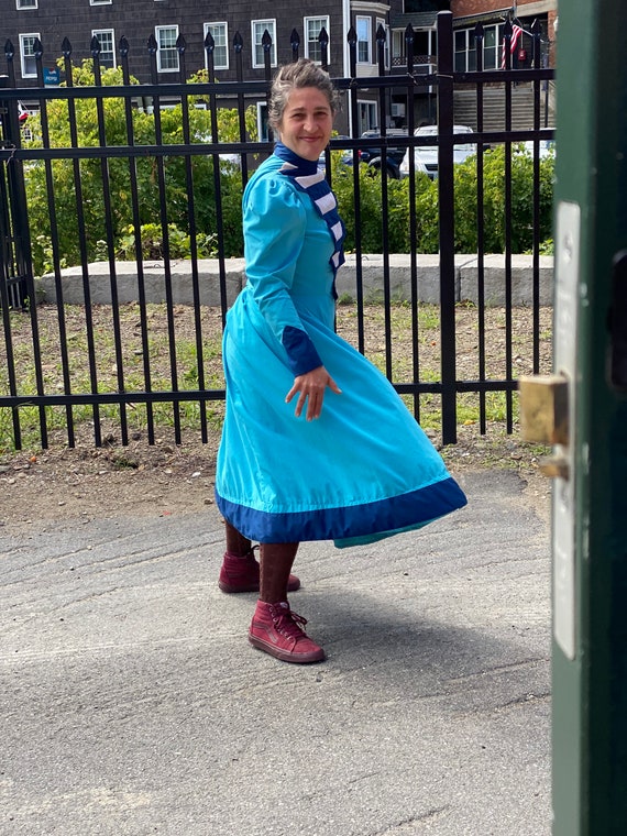 Old West Turquoise and Blue Costume Dress-Sailor-… - image 4