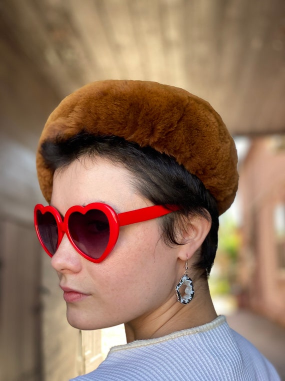 Midcentury Fur Cap-Lord and Taylor Ladies-Brown Be