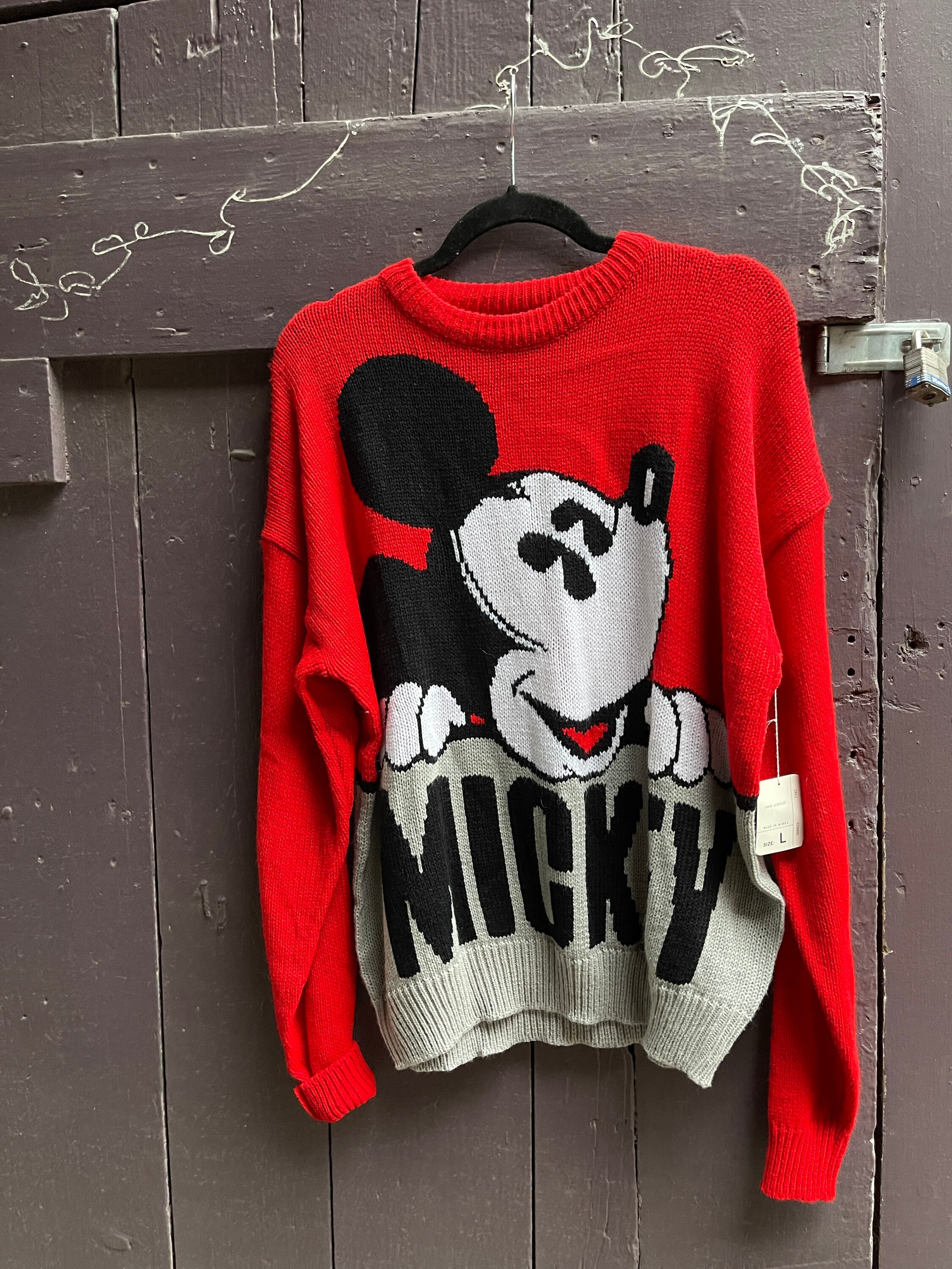 Large Mickey Sweater - Etsy