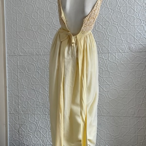 1960s Yellow Floral Prom Dress-spring Formal-yellow-swiss Dot-crochet ...