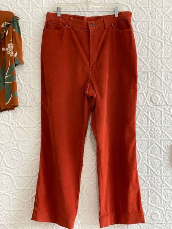 Vintage Like New Levis Corduroy Jeans rust Orange decorative