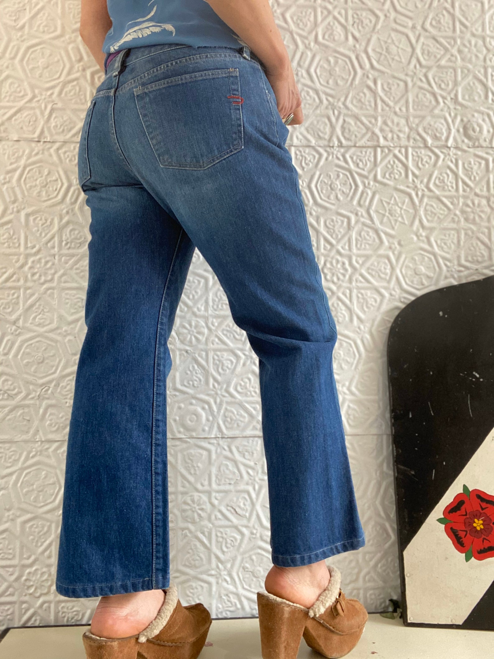 Diesel 1990s Highwater Flared Jeans-mid Rise-hip Hugger-flare | Etsy