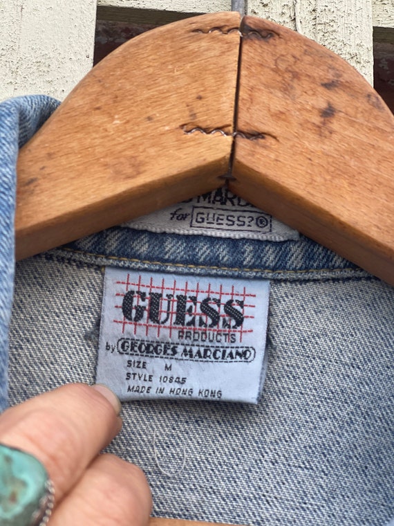 Vintage 1980s Denim Guess Beat-up Blue Jean Distressed NOS Vintage 1980s Denim Guess Beat-up Blue Jean Distressed NOS