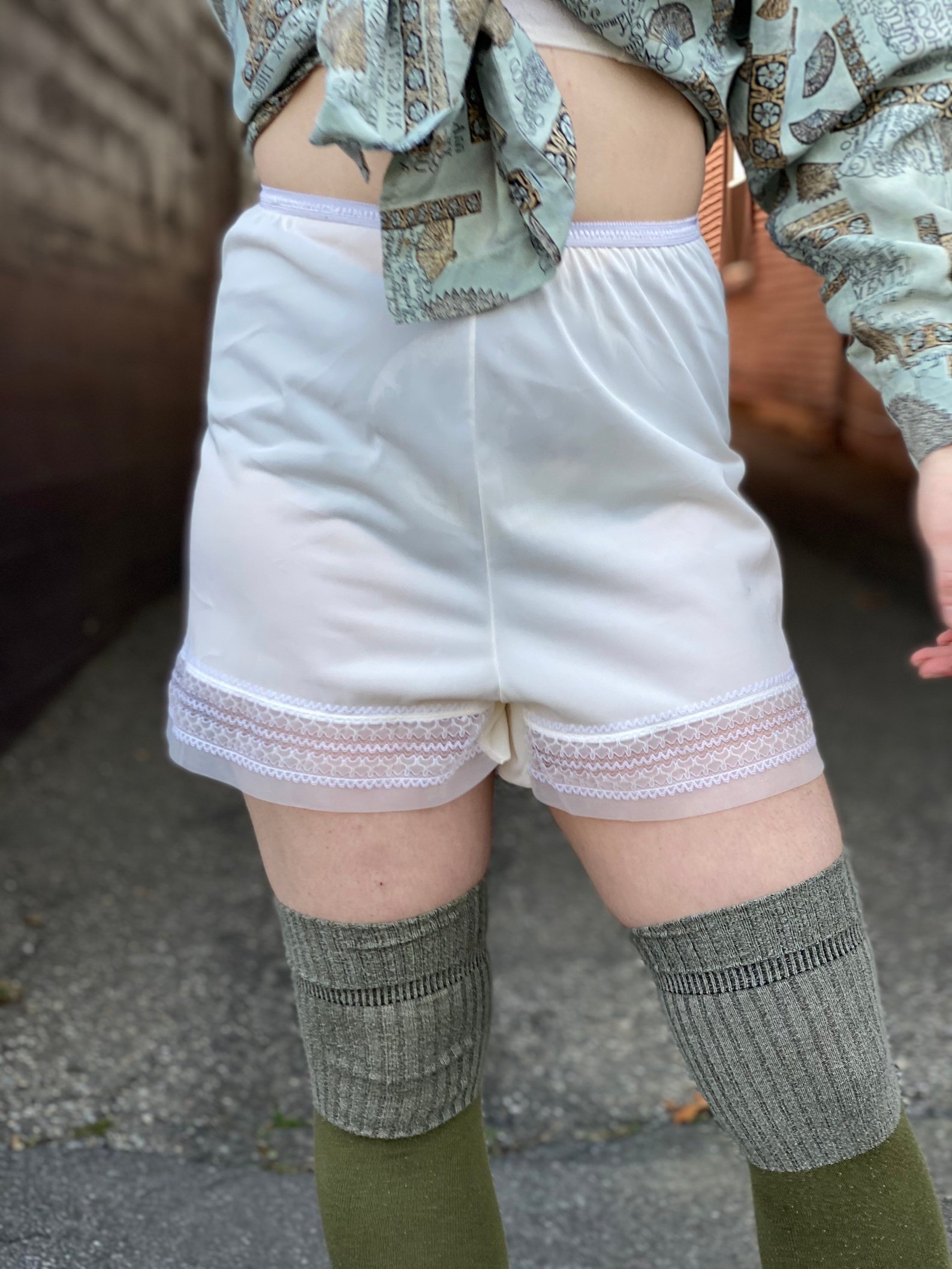 1950s Vintage White Nylon Lace Bloomers-tap - Etsy Canada