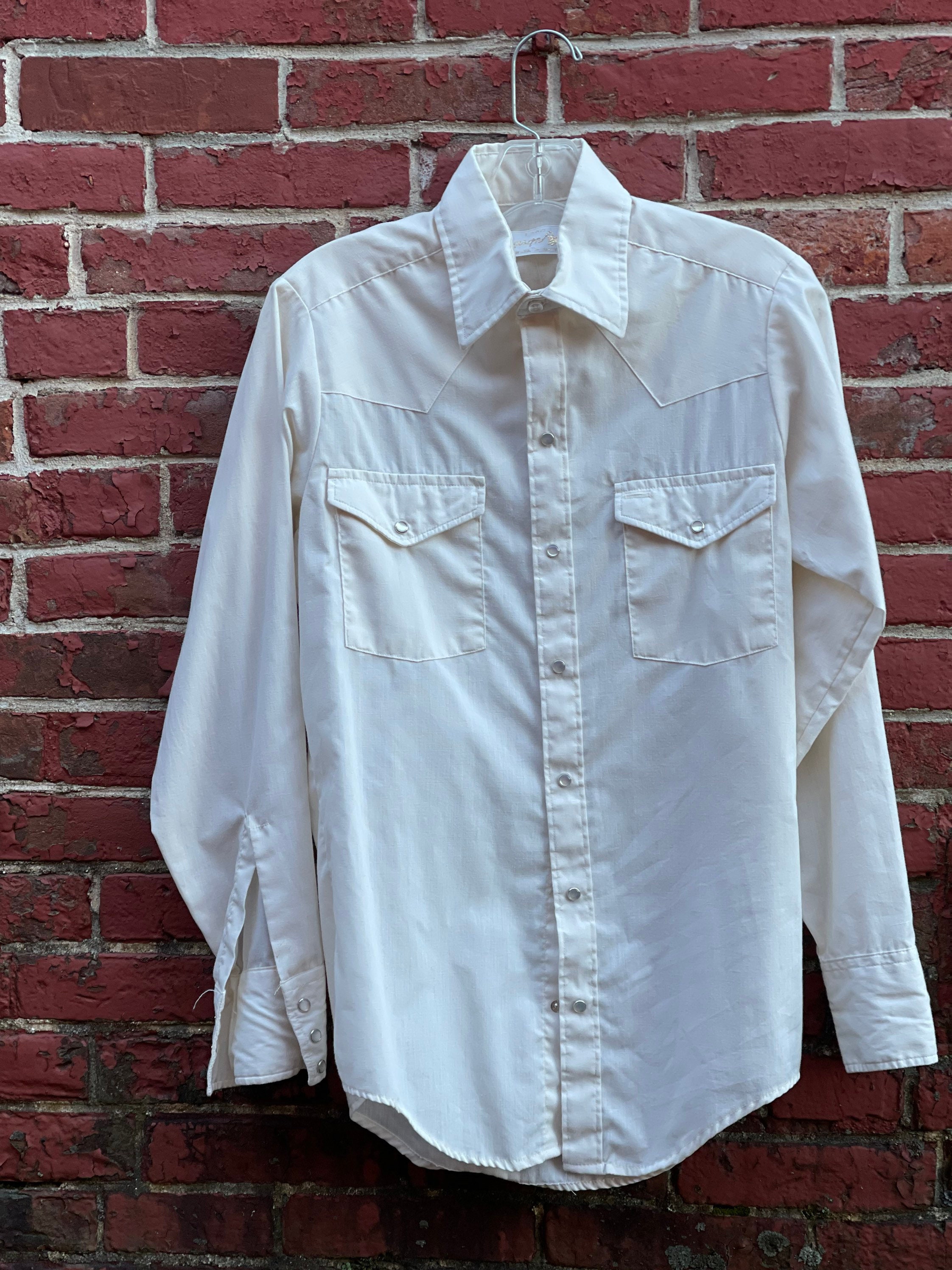 Mens Vintage off White Cowboy Western 