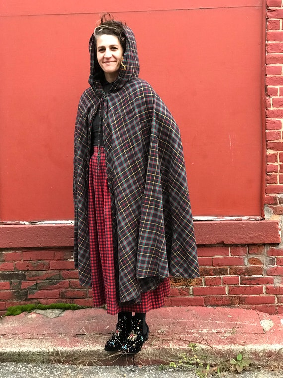 Incredible rare Handmade plaid 1940s vintage flan… - image 2