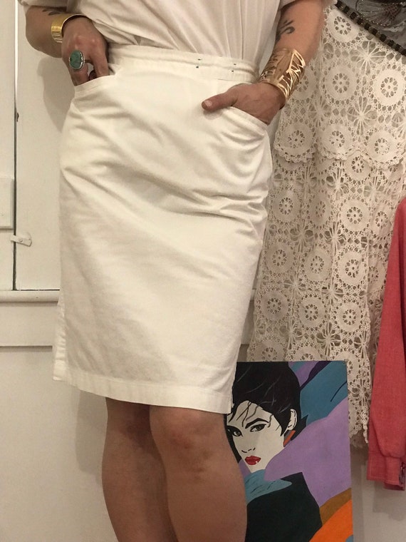 Midi pencil skirt clearance 80s
