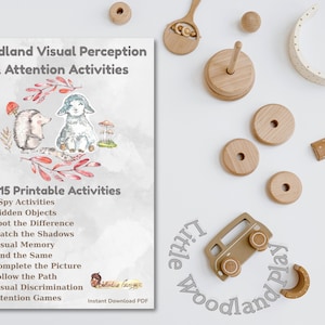 Woodland Visual Perception Activities: I Spy, Hidden Objects, Visual Memory (PDF Download)