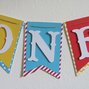 One High Chair Banner, Circus Party, Carnival Party Decorations, One Banner, High Chair Banner,