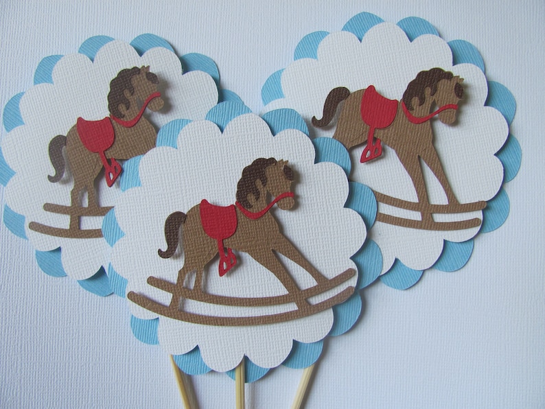 Rocking Horse Baby Shower Decorations Rocking Horse Etsy