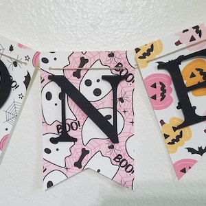Halloween ONE Highchair Banner: First Birthday Decorations