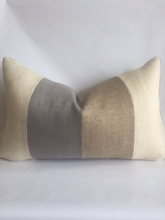 light gray lumbar pillow