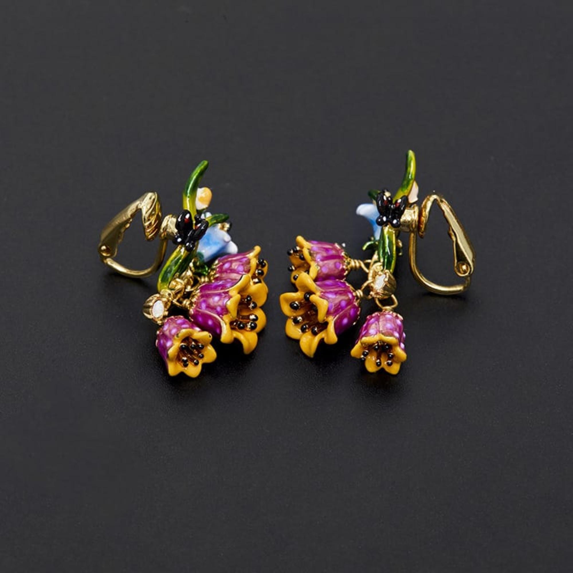 Les Nereides Earrings Flower - Etsy