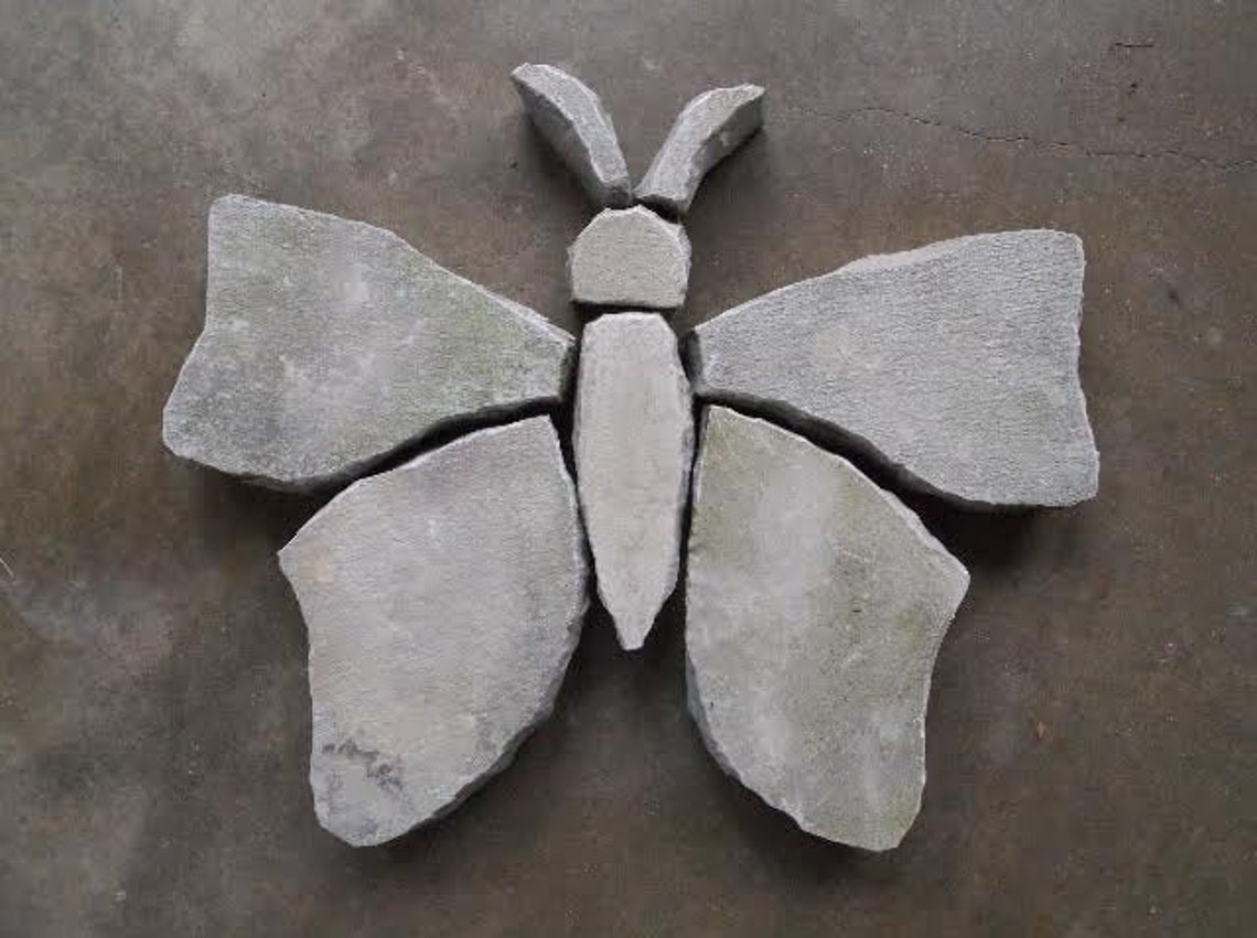 Stone Flowers Garden Art Hand Chipped Sandstone Flower Etsy