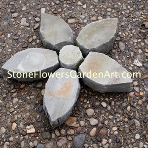 Stone Flowers Garden Art Star Flower image 2