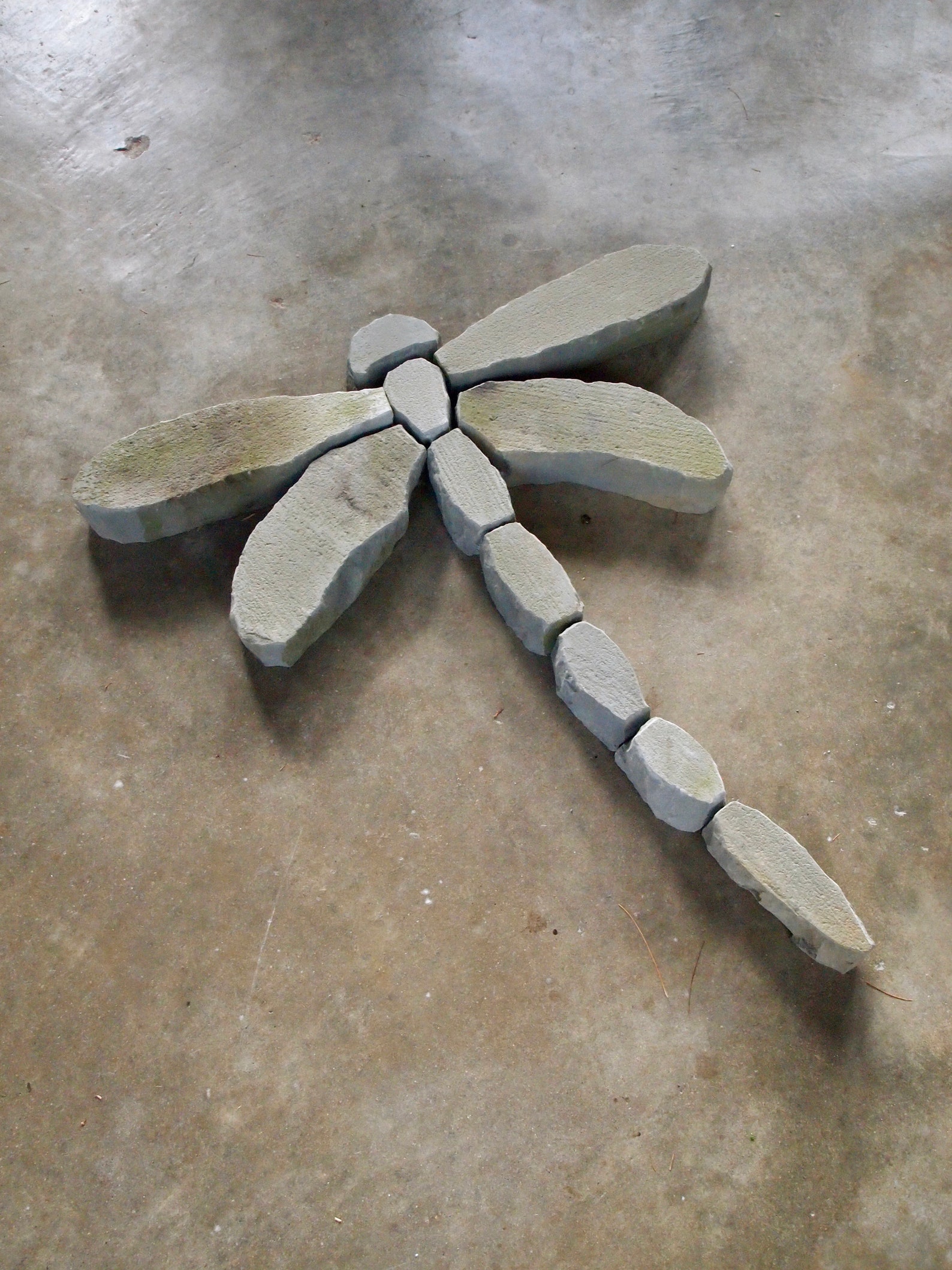 Stone Flowers Garden Art Hand Chipped Sandstone Flower Etsy