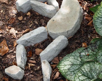 Stone Flowers Garden Art  Kokopelli