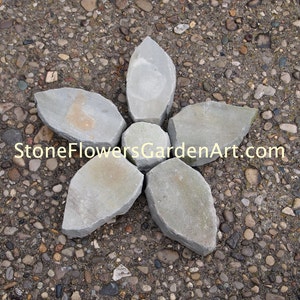 Stone Flowers Garden Art Star Flower image 1