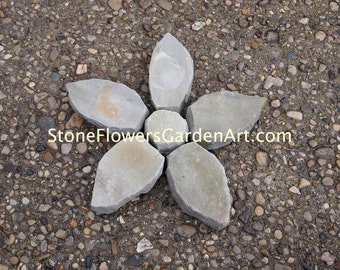 Stone Flowers Garden Art        Star Flower