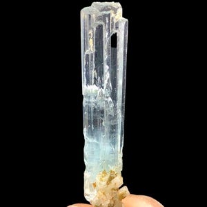 Aquamarine Crystal with Small Albite from Shigar Valley, Skardu