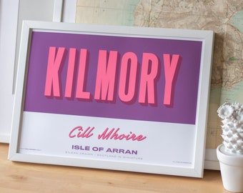 Kilmory - Isle of Arran - Scotland - Souvenir Destination Unframed Print - Retro Vintage Travel Print - Favourite City Poster