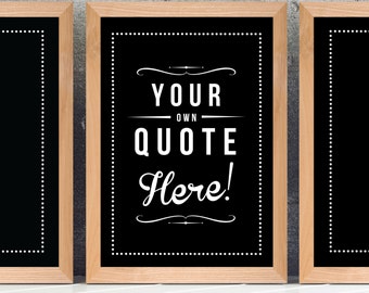 BESPOKE Personalized Retro Custom Quote Giclee Art Print - Vintage Typography Decor - Own Personal UK