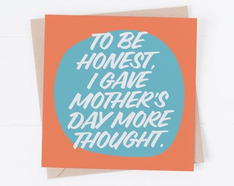 More Thought - Funny Father's Day Card - Retro - Cheeky Card - UK