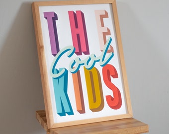 Playroom Prints - Cool Kids Fine Art Print - Kids Room Decor - Kids Room Sign - Playroom Poster - Child's Room Wall Art - Playroom Decor