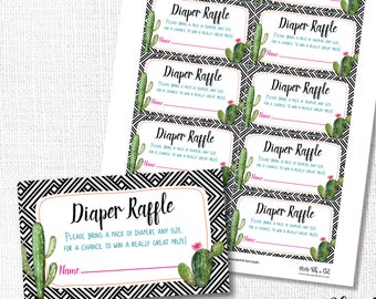 Fiesta Diaper Raffle - Etsy