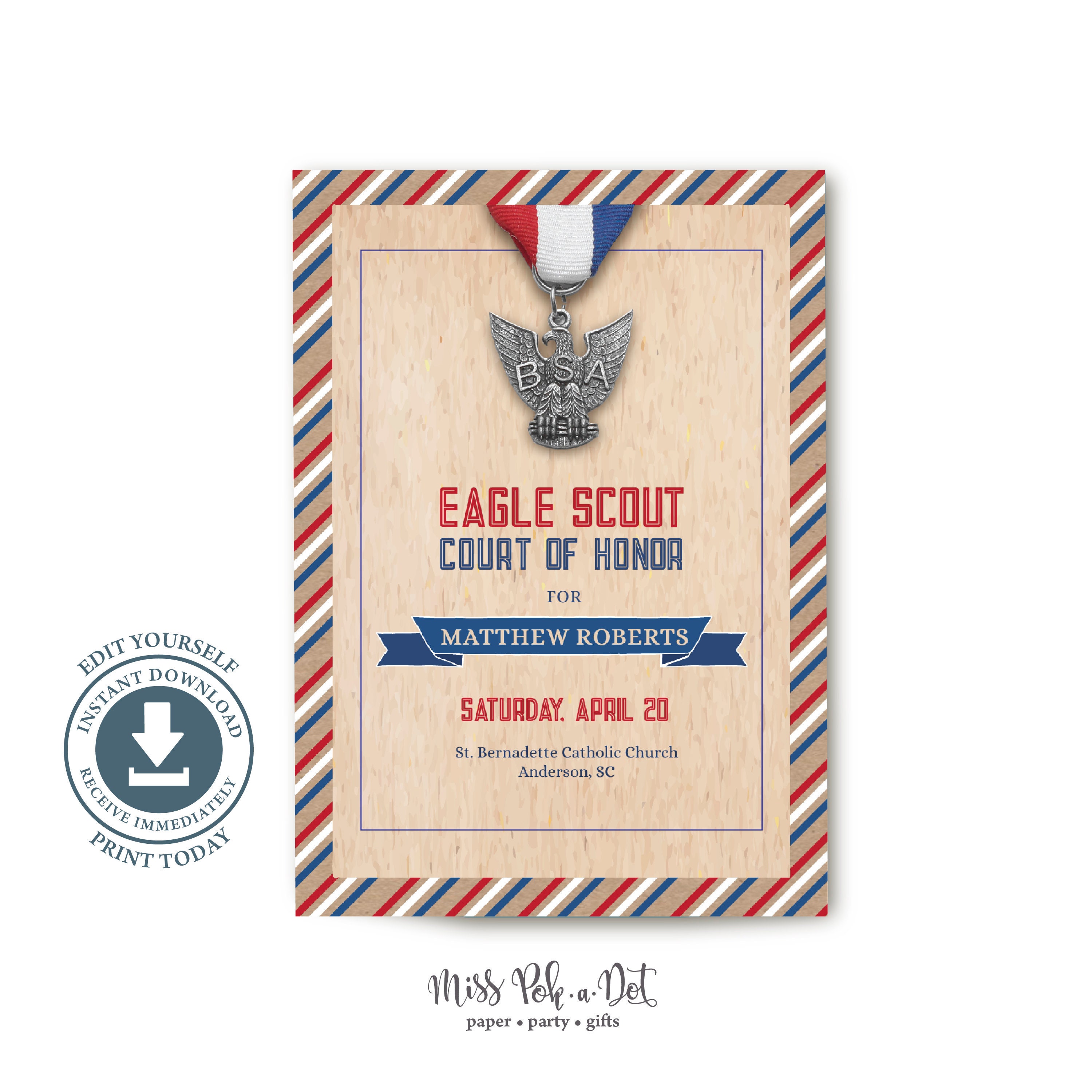 Eagle Scout Court Of Honor Ceremony Program Cover Editable Etsy eagle-scout-court-of-honor-ceremony-program-cover-editable-etsy
