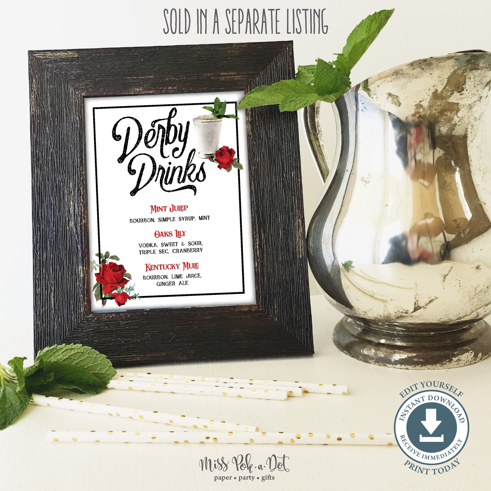 Horse Race Betting Cards Editable Printable File Bet Etsy