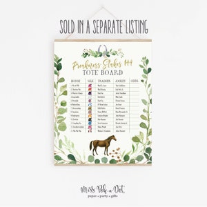 Belmont Jewel Drink Sign, Printable, Horse Race Party Decoration, Decor ...