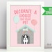 Adopt A Puppy Sign, Printable, Dog Birthday Party, Puppy Adoption, Girl ...