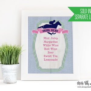 Kentucky Derby Seersucker Bridal Shower Invitation, Editable Digital, Horse Race Invite, Couples, Hat, Bow Tie, Wedding, Southerm image 8