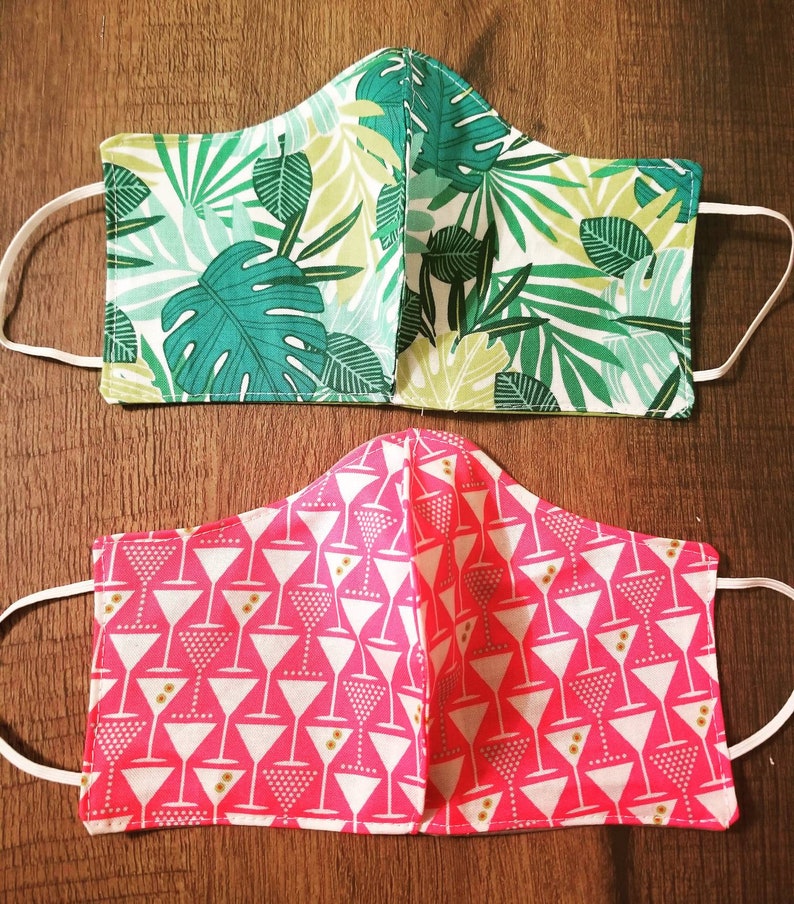 Handmade Fabric Masks Etsy