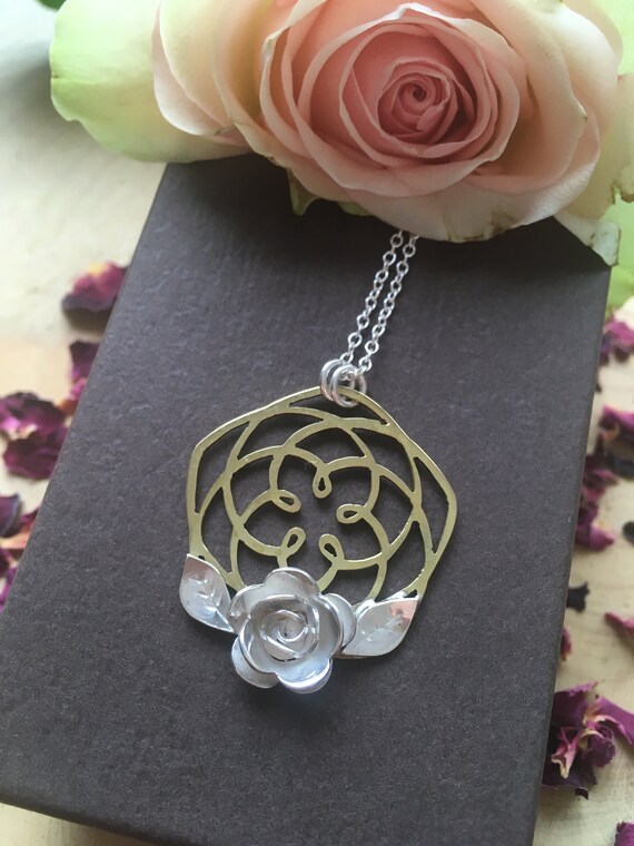 Venus Transit With Rose Pendant - Etsy