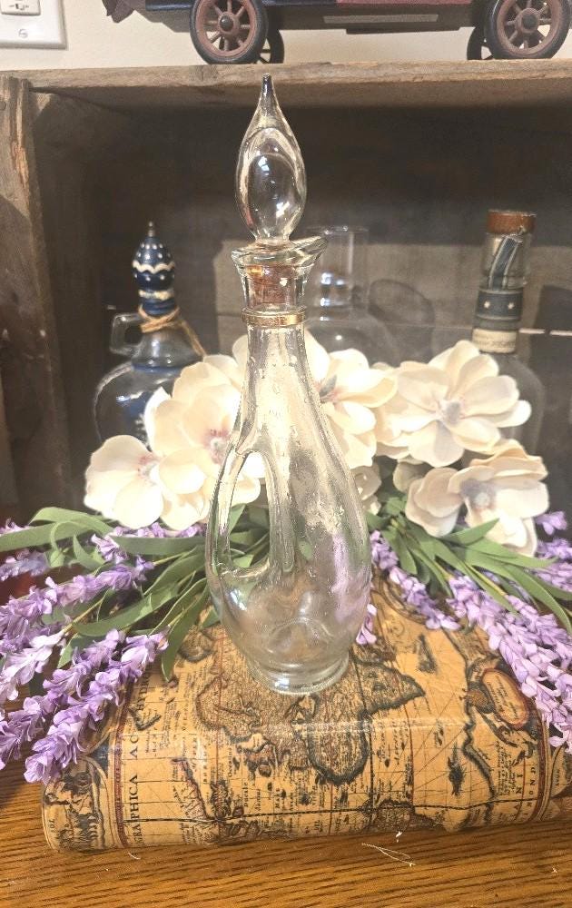 70s Glass Bottle - Etsy