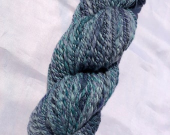 Handspun Worsted Weight Yarn - Cut Off Jeans - 160 yards