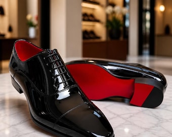 Zapatos de vestir Oxford de charol hechos a mano para hombre de Christian Louboutin - Zapatos de boda