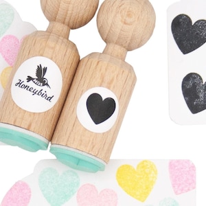 Mini Hartjes Stempel – Perfect voor Valentijnsdag, DIY Cadeaus & Creatieve Projecten – 11x11mm