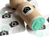 Camera Mini Stamp with mint rubber