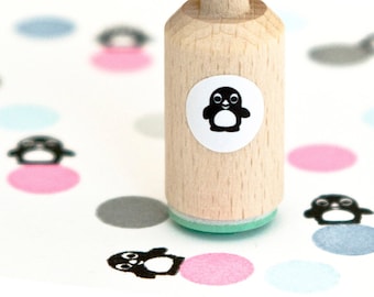 Mini Happy Penguin Stamp