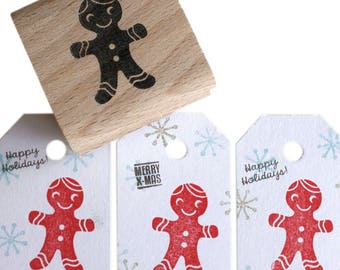 Gingerbread man stamp, gingerbread man ink stamp, gingerbread man rubber stamp, gingerbreadman stamp, Christmas stamps, Christmas ink stamps