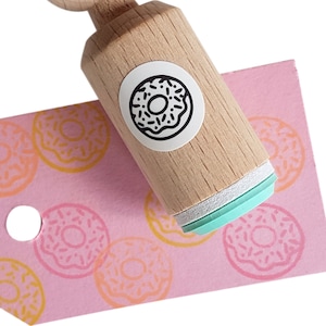 Donut stempel, mini stempel Donut , Donut inktstempel, Donut rubber stempel, verjaardagsstempel, Donut inkt stempel, Donuts
