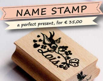 Personalized custom Name stamp - perfect present for her, new baby present, birthday present